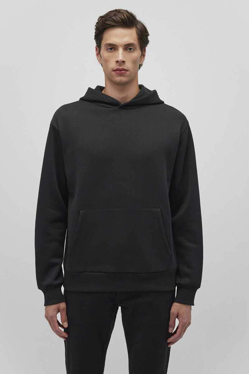 Mavi Kapişonlu Siyah Erkek Sweat 0S10275-900 - 3