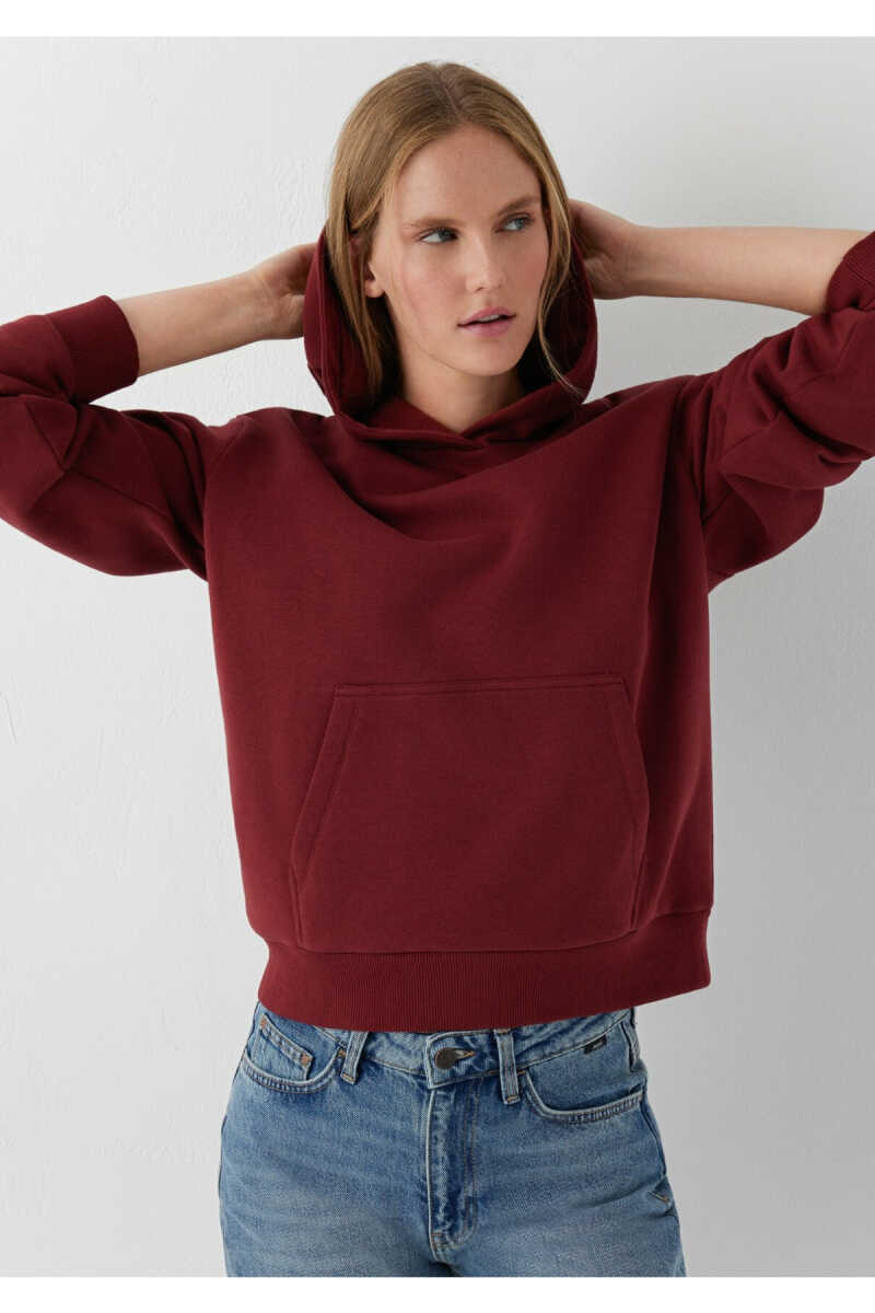 Mavi Kapüşonlu Bordo Regular Fit Kadın Sweatshirt 167299-85347 - 2