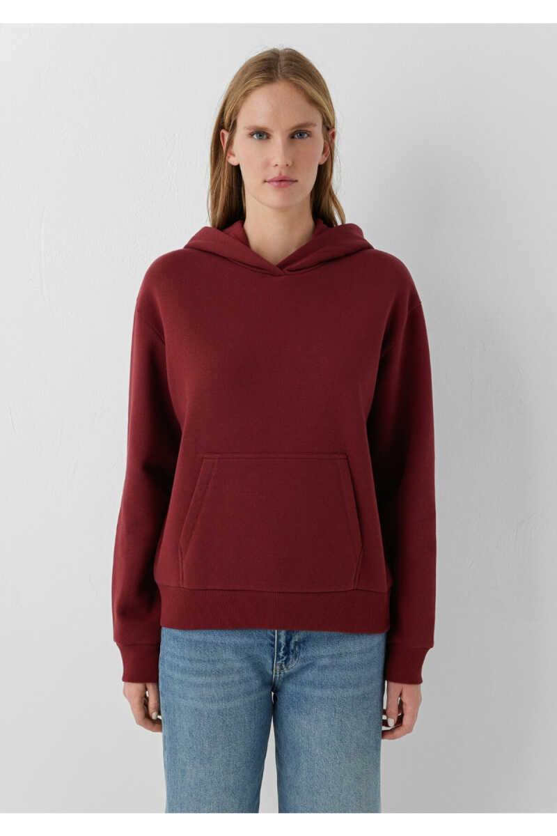 Mavi Kapüşonlu Bordo Regular Fit Kadın Sweatshirt 167299-85347 - 3
