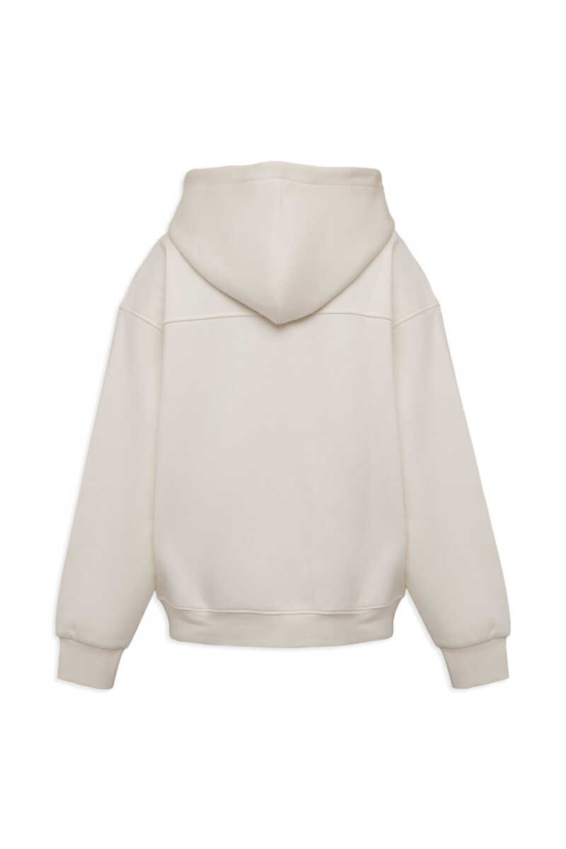 Mavi Kapüşonlu Ekru Basic Loose Fit Kadın Sweatshirt1S10575-83043 - 6