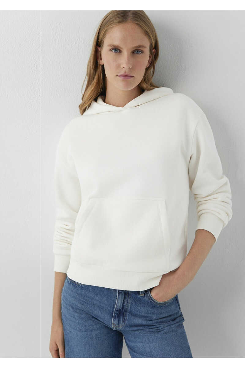 Mavi Kapüşonlu Ekru Regular Fit Kadın Sweatshirt 167299-80194 - 1