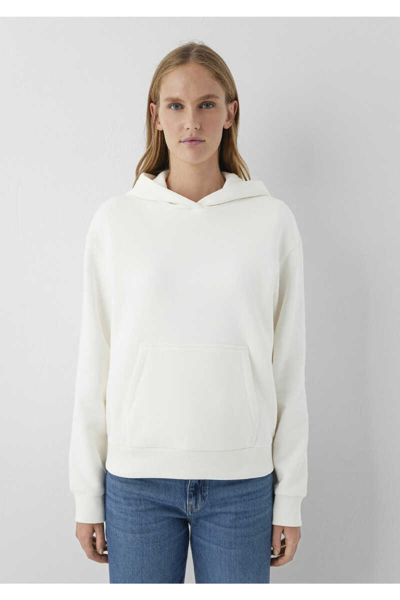 Mavi Kapüşonlu Ekru Regular Fit Kadın Sweatshirt 167299-80194 - 3