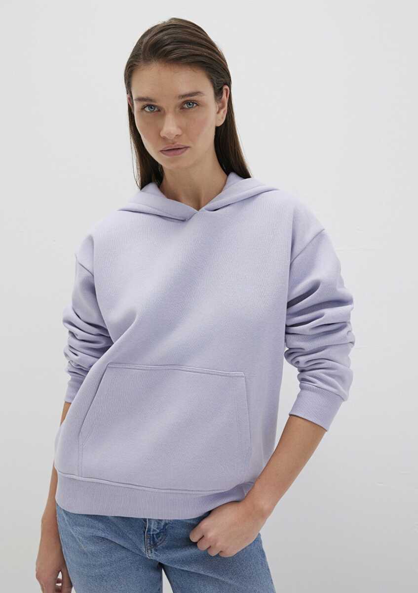 Mavi Kapüşonlu Kadın Sweat 167299-70531 - 2