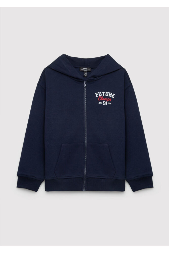 Mavi Kapüşonlu Lacivert Loose Fit Çocuk Sweatshirt 6S10183-84371 (1)