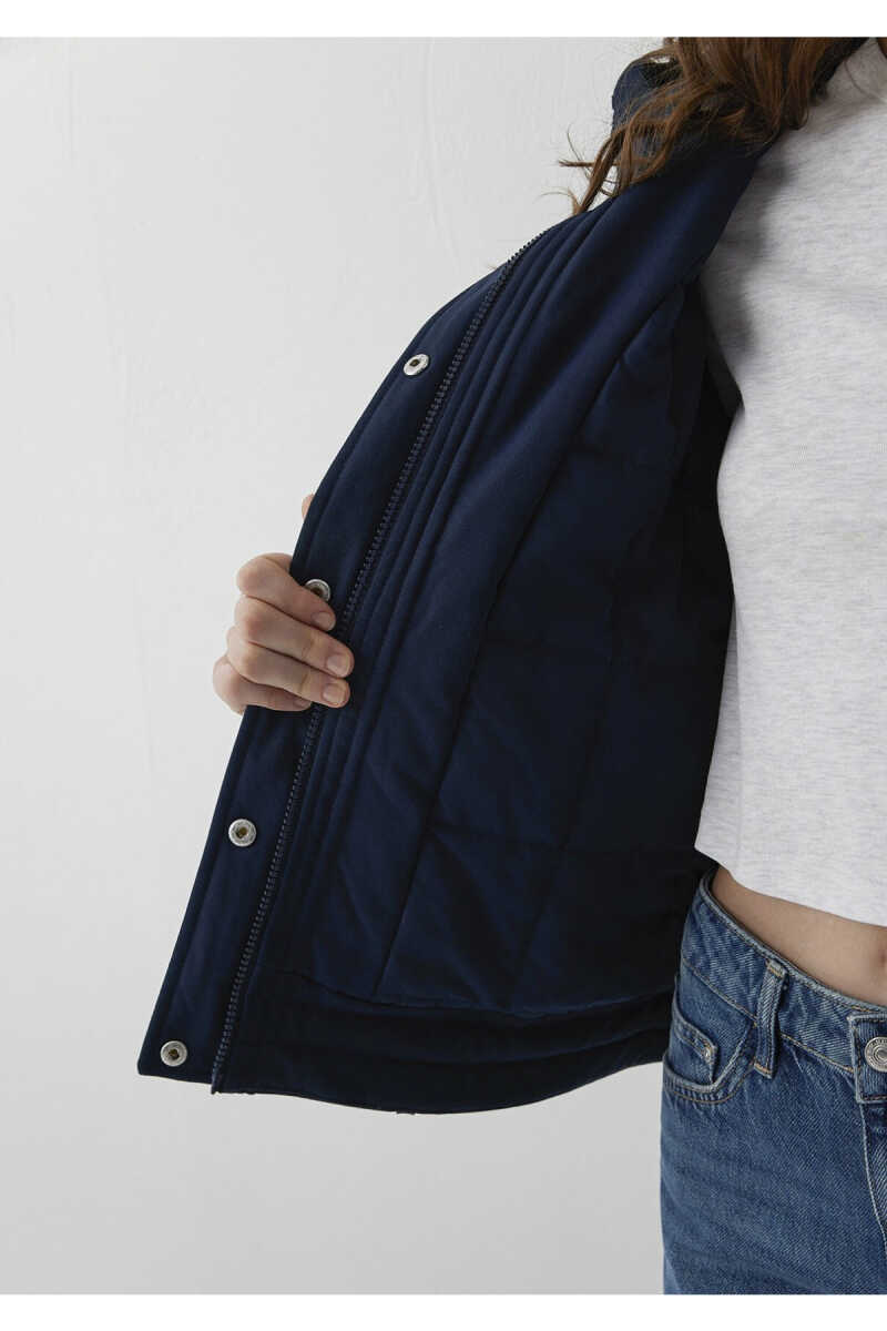 Mavi Kapüşonlu Lacivert Loose Fit Kadın Ceket 1110877-86623 - 6