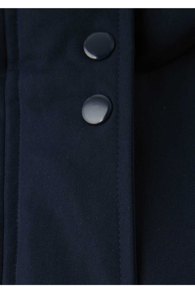 Mavi Kapüşonlu Lacivert Loose Fit Kadın Ceket 1110877-86623 - 7