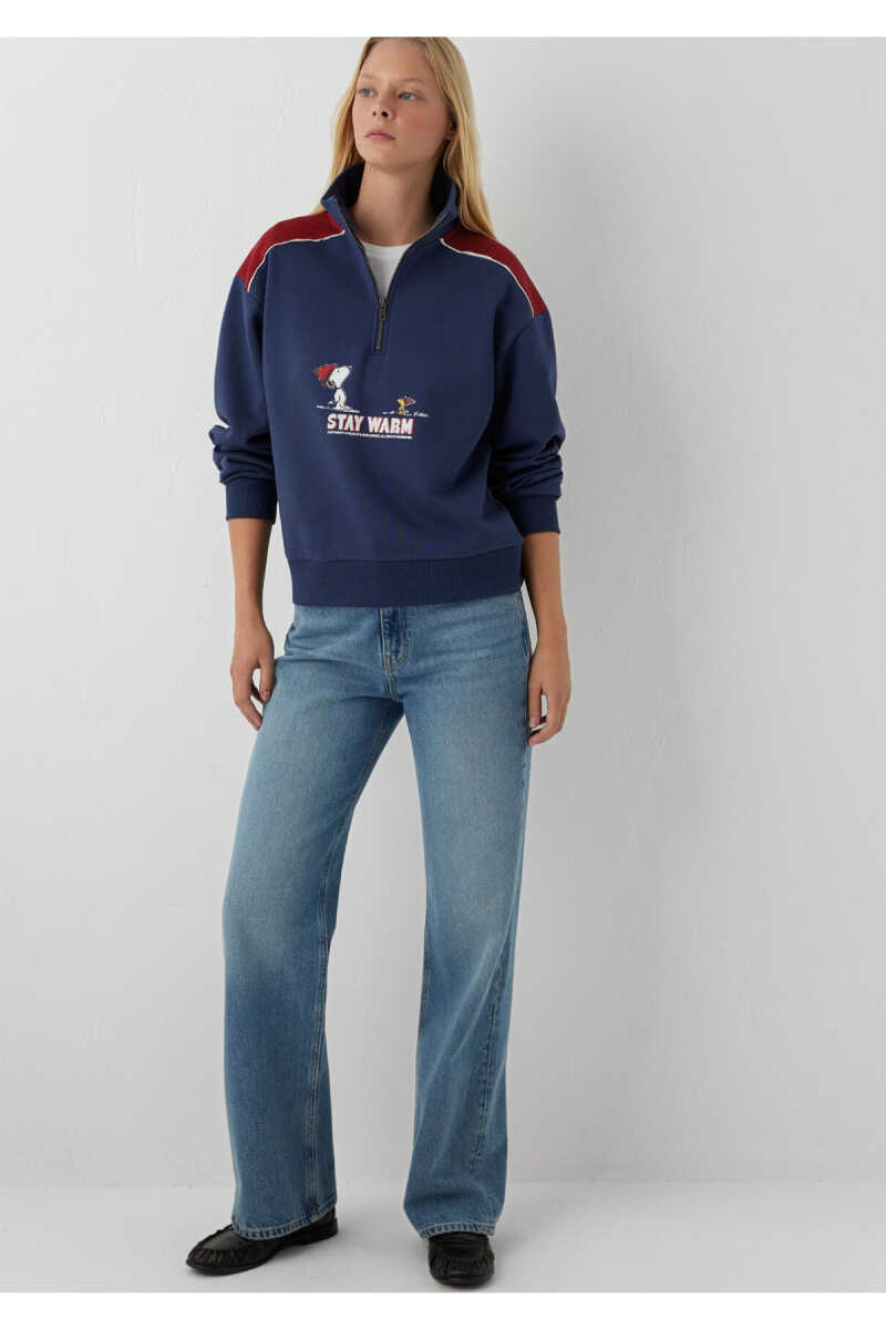 Mavi Kapüşonlu Lacivert Oversize Kadın Sweatshirt 1S20102-70487 - 3