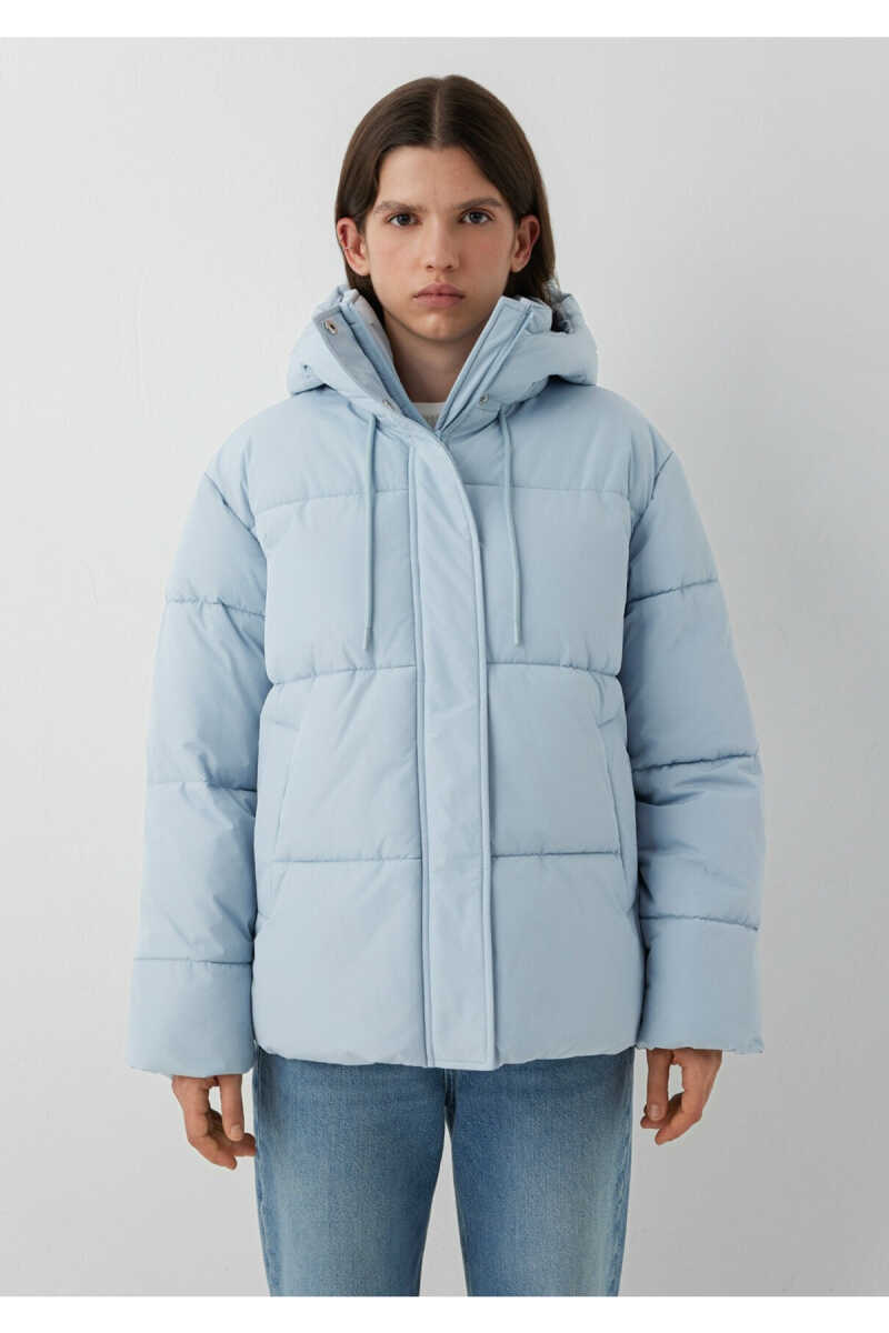 Mavi Kapüşonlu Mavi Regular Fit Kadın Şişme Mont 1110862-70803 - 3