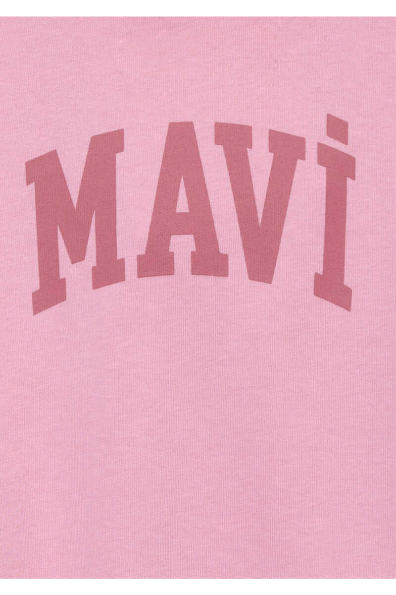Mavi Kapüşonlu Pembe Loose Fit Çocuk Sweatshirt 7S10147-71015 - 6