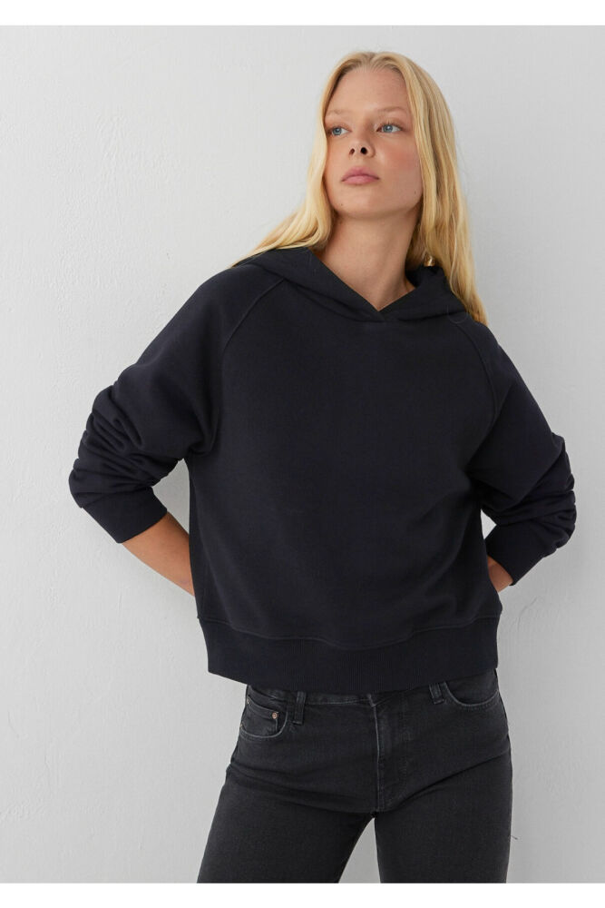 Mavi Kapüşonlu Siyah BasicLoose Fit Kadın Sweatshirt 1S10577-900 (1)