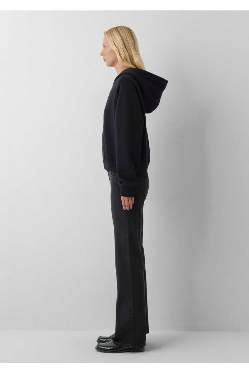 Mavi Kapüşonlu Siyah BasicLoose Fit Kadın Sweatshirt 1S10577-900 - 4