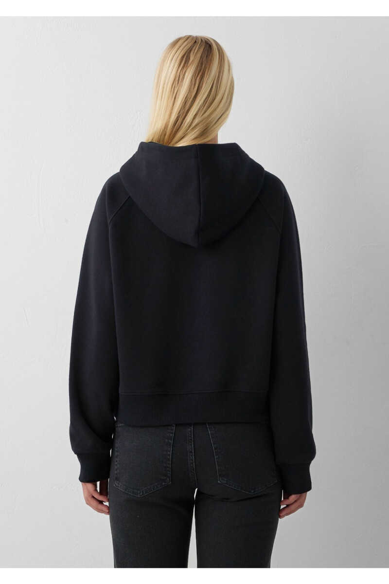 Mavi Kapüşonlu Siyah BasicLoose Fit Kadın Sweatshirt 1S10577-900 - 5