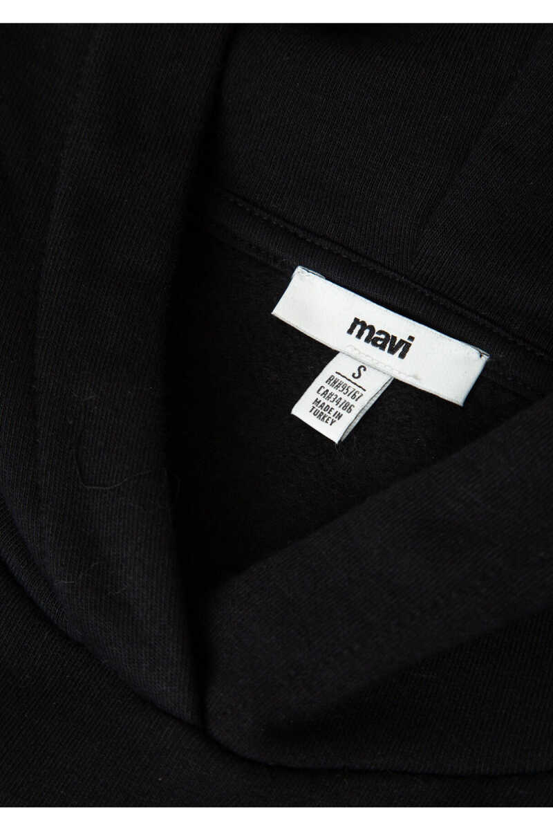 Mavi Kapüşonlu Siyah BasicLoose Fit Kadın Sweatshirt 1S10577-900 - 7
