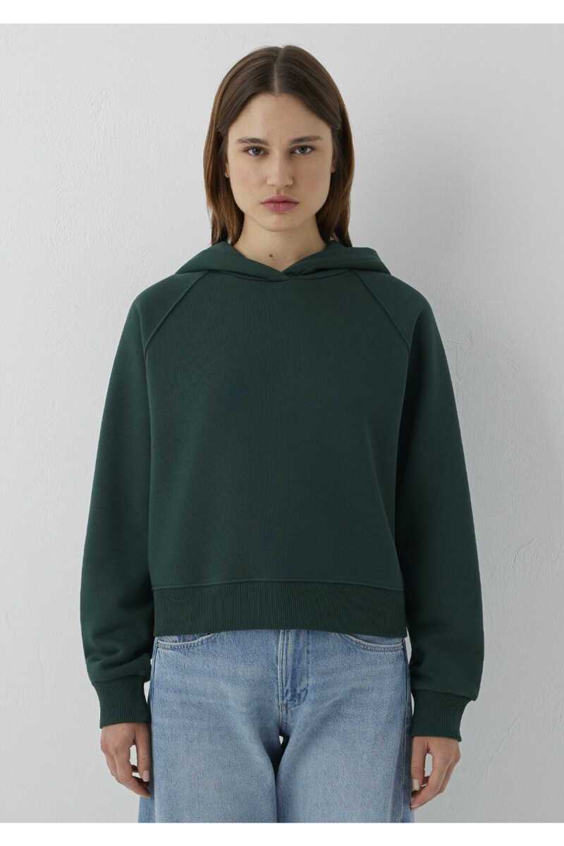 Mavi Kapüşonlu Yeşil Basic Loose Fit Kadın Sweatshirt 1S10577-71538 - 3