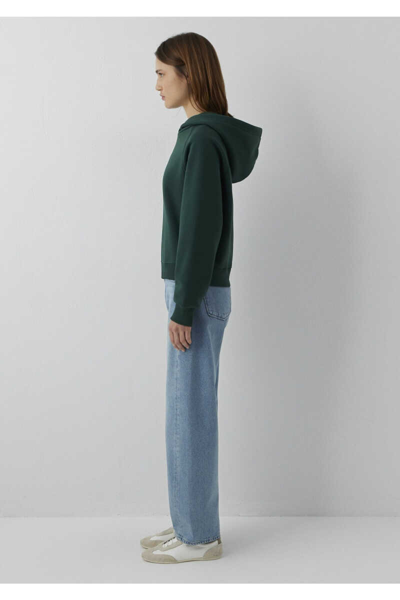 Mavi Kapüşonlu Yeşil Basic Loose Fit Kadın Sweatshirt 1S10577-71538 - 4