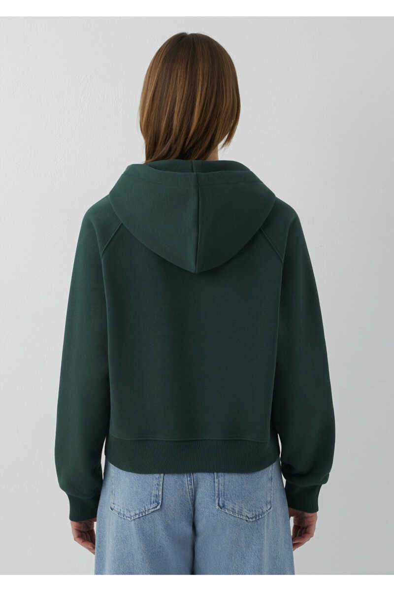 Mavi Kapüşonlu Yeşil Basic Loose Fit Kadın Sweatshirt 1S10577-71538 - 5