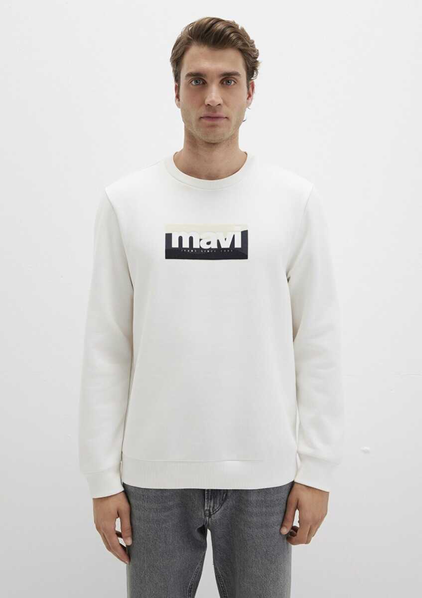 Mavi Kırık Beyaz Erkek Sweat 1912839-900 - 6