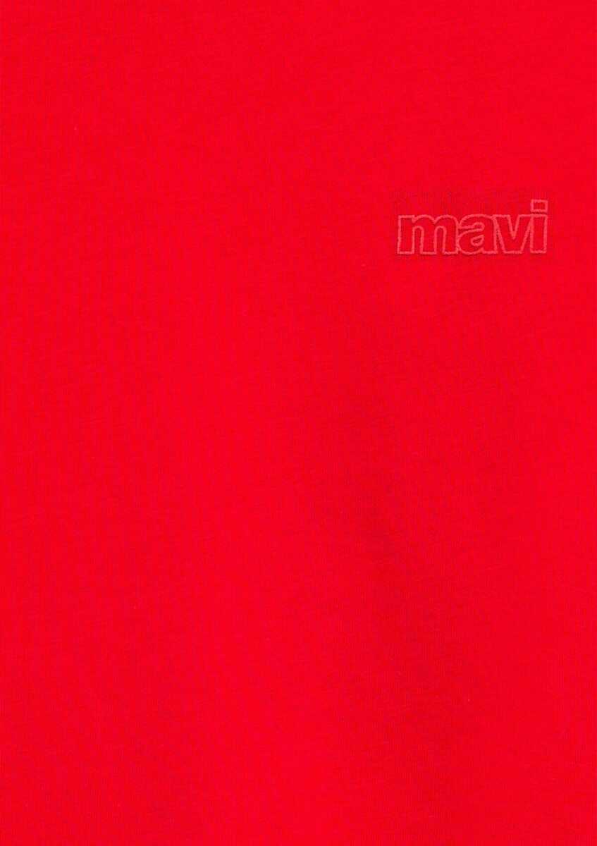 Mavi Kırmızı Basic Loose Fit Çocuk Tişört 6610493-80638 - 5