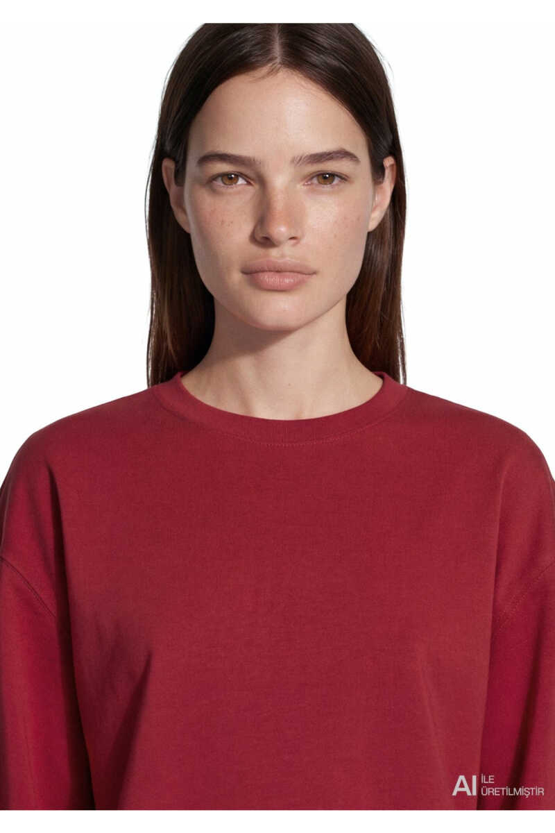 Mavi Kırmızı Basic Loose Fit Kadın Sweat 1620069-70391 - 5