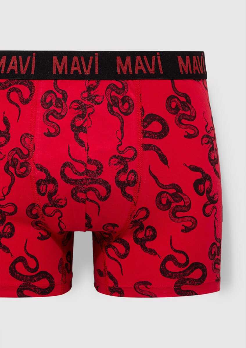 Mavi Kırmızı Erkek Boxer 0911056-82677 - 4