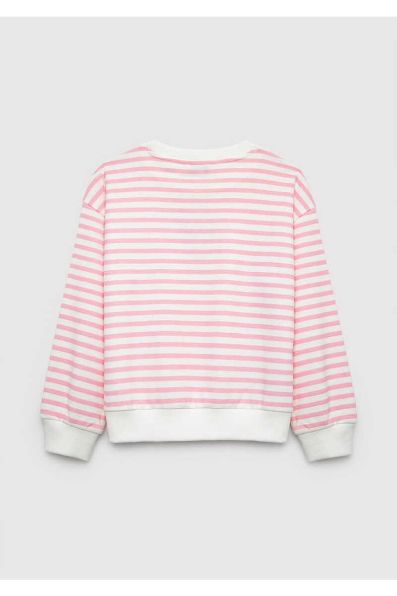 Mavi Kuromi Baskılı Çizgili Loose Fit Çocuk Sweatshirt 7S10201-91630 - 3