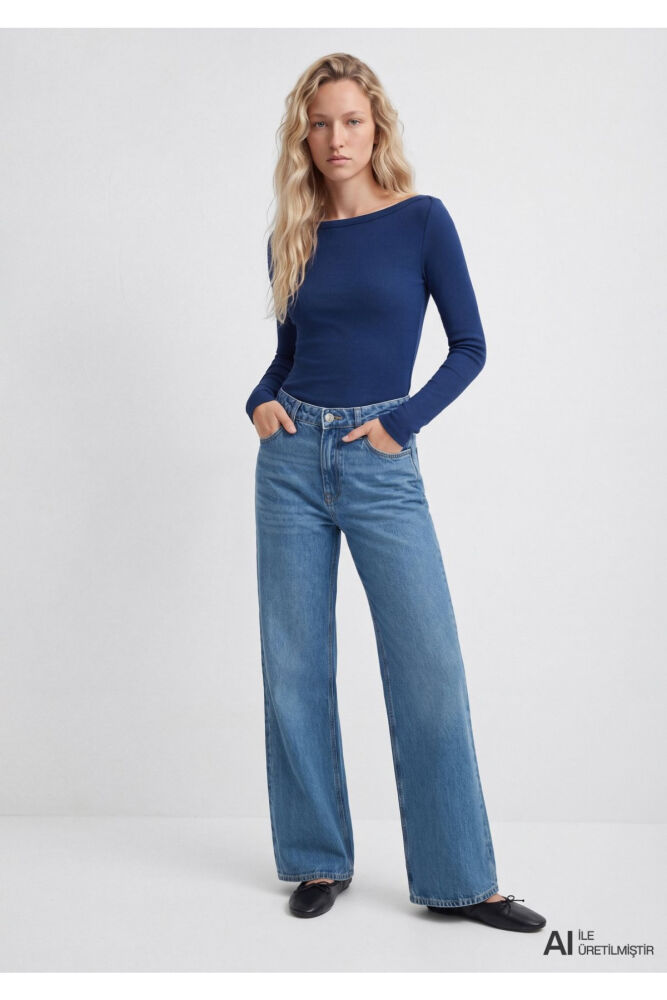Mavi Lacivert Basic Kadın Sweat 1613622-70758