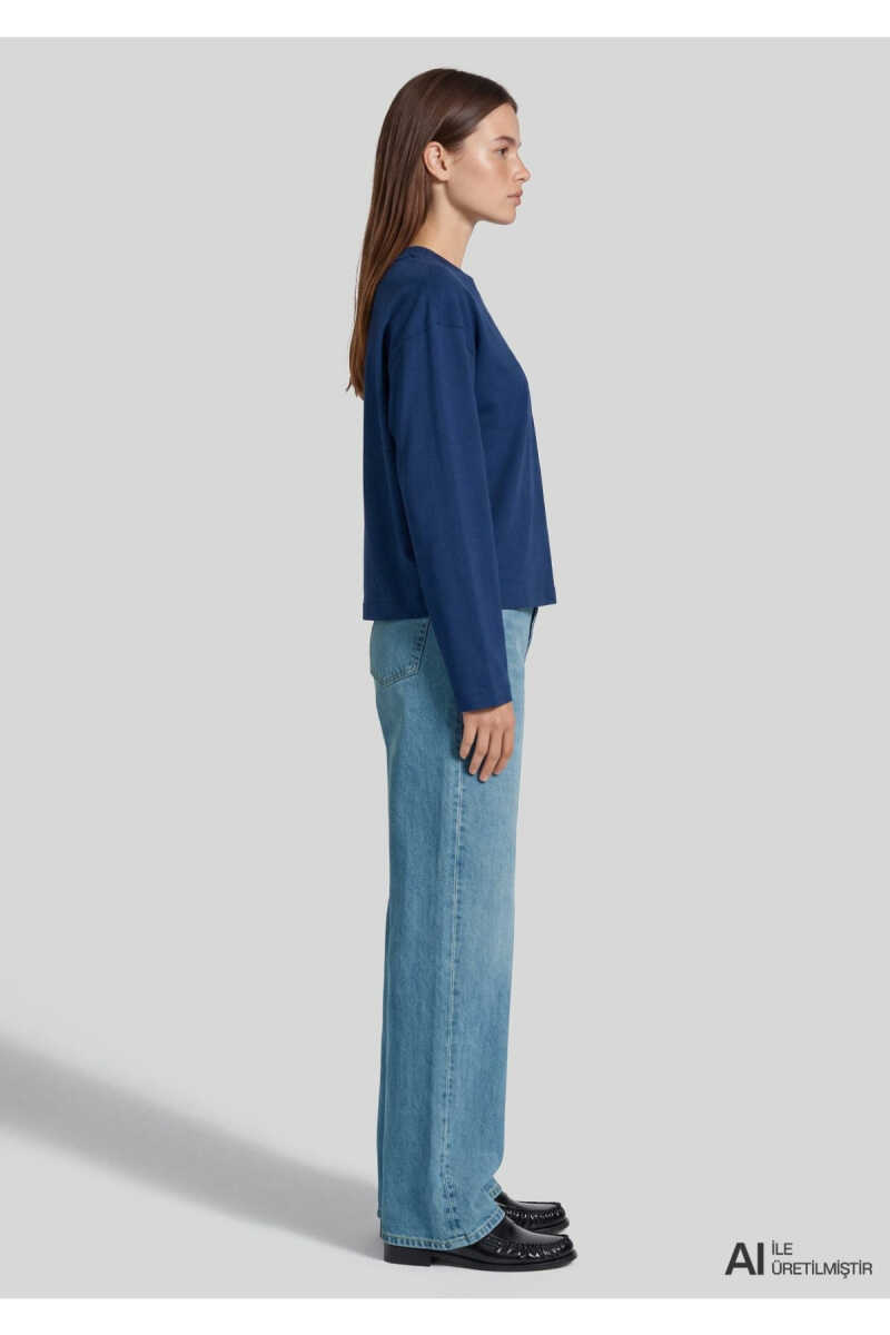Mavi Lacivert Basic Loose Fit Kadın Sweat 1620069-70758 - 3