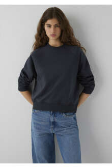 Mavi Lacivert Basic Regular Fit Kadın Sweatshirt 1S10578-70499