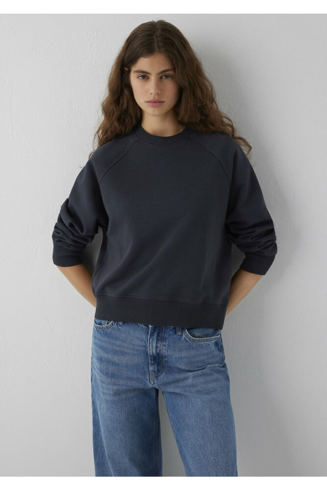 Mavi Lacivert Basic Regular Fit Kadın Sweatshirt 1S10578-70499