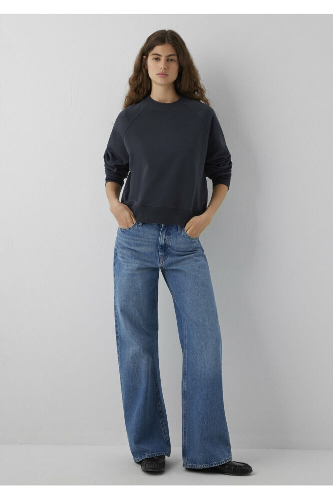Mavi Lacivert Basic Regular Fit Kadın Sweatshirt 1S10578-70499 (1)