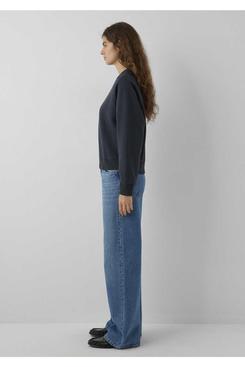 Mavi Lacivert Basic Regular Fit Kadın Sweatshirt 1S10578-70499 - 4