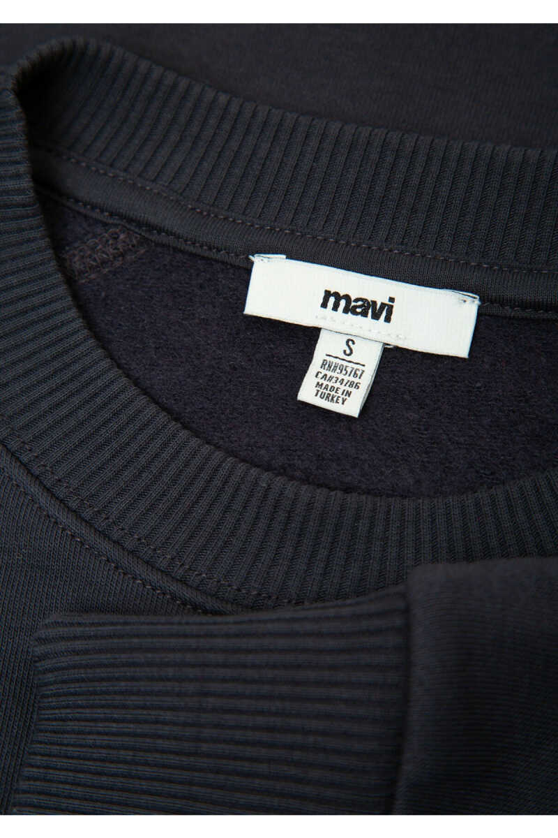 Mavi Lacivert Basic Regular Fit Kadın Sweatshirt 1S10578-70499 - 7