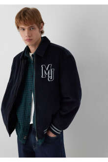 Mavi Lacivert Kadife Kolej Oversize Erkek Ceketi 0110876-70499 