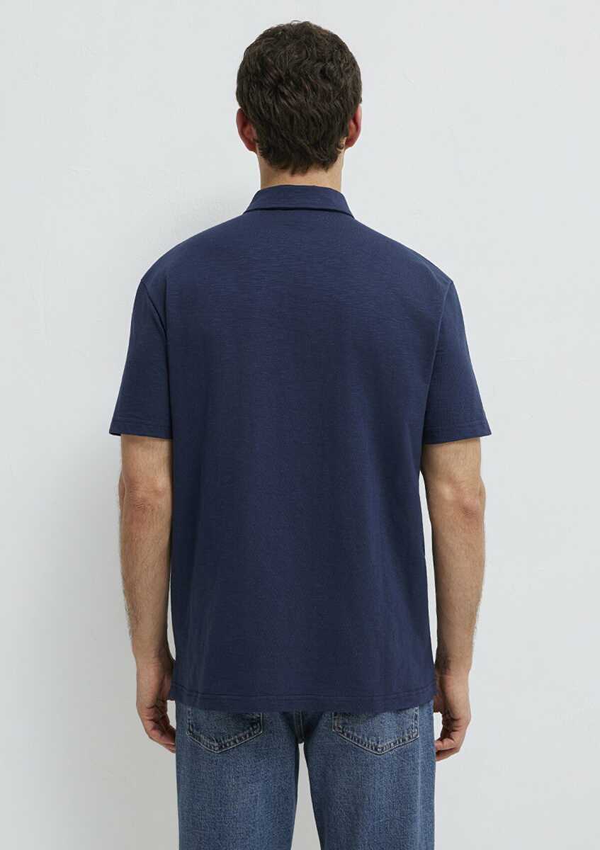 Mavi Lacivert Loose Fit Erkek Polo Tişört 0613152-70490 - 5