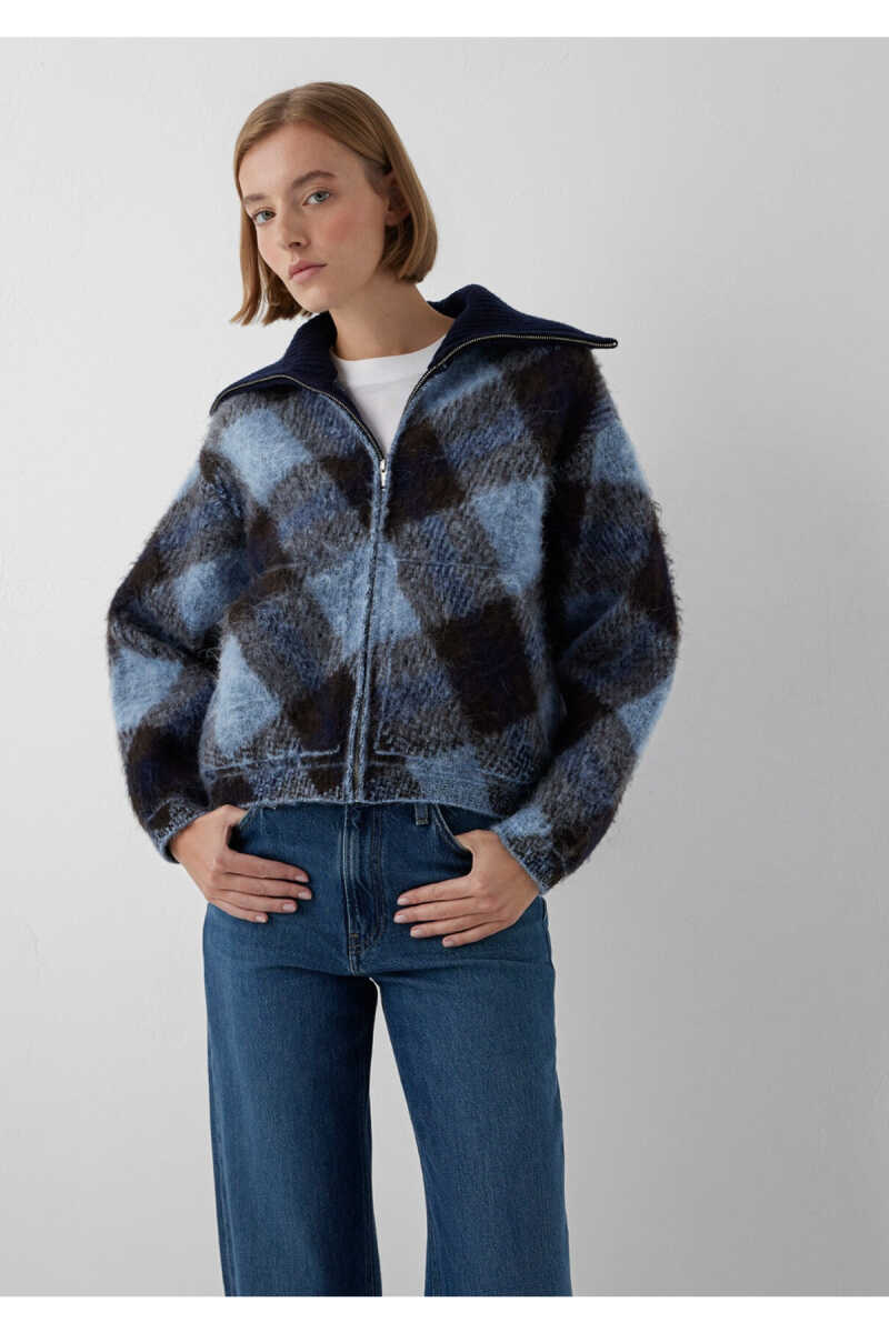 Mavi Lacivert Loose Fit Kadın Hırka 1720029-A6692 - 2