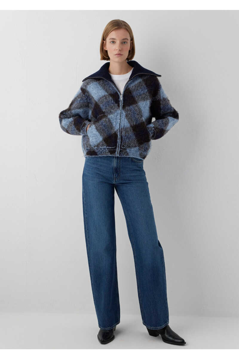 Mavi Lacivert Loose Fit Kadın Hırka 1720029-A6692 - 3