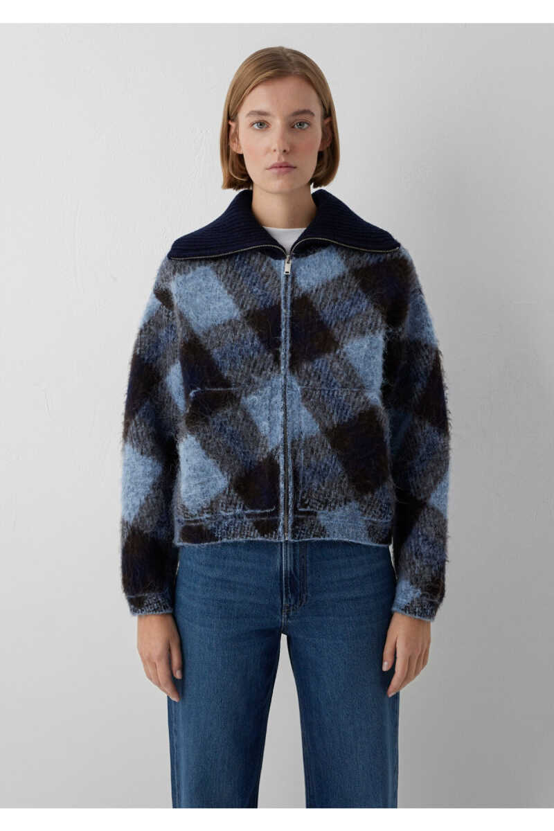 Mavi Lacivert Loose Fit Kadın Hırka 1720029-A6692 - 4