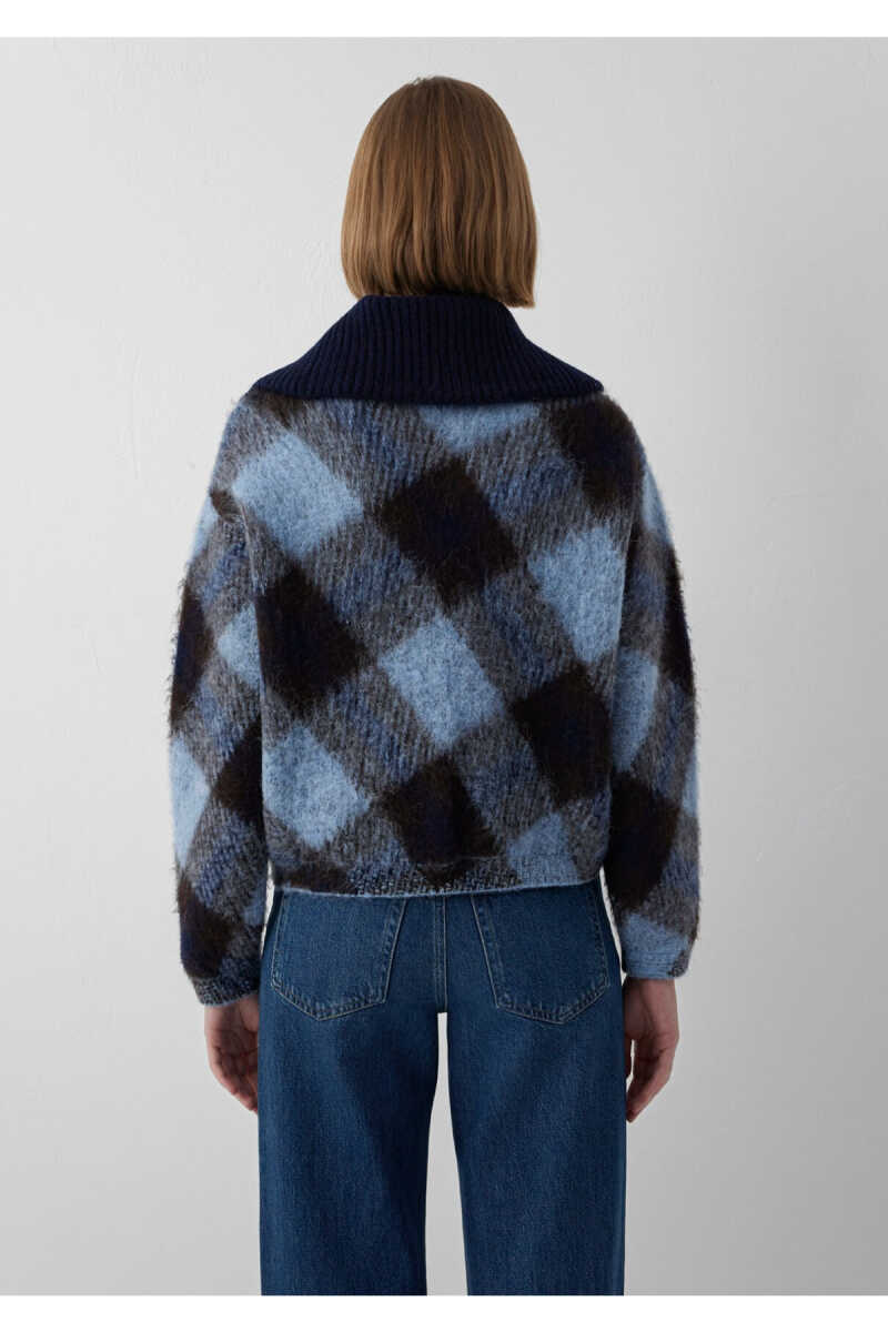 Mavi Lacivert Loose Fit Kadın Hırka 1720029-A6692 - 6
