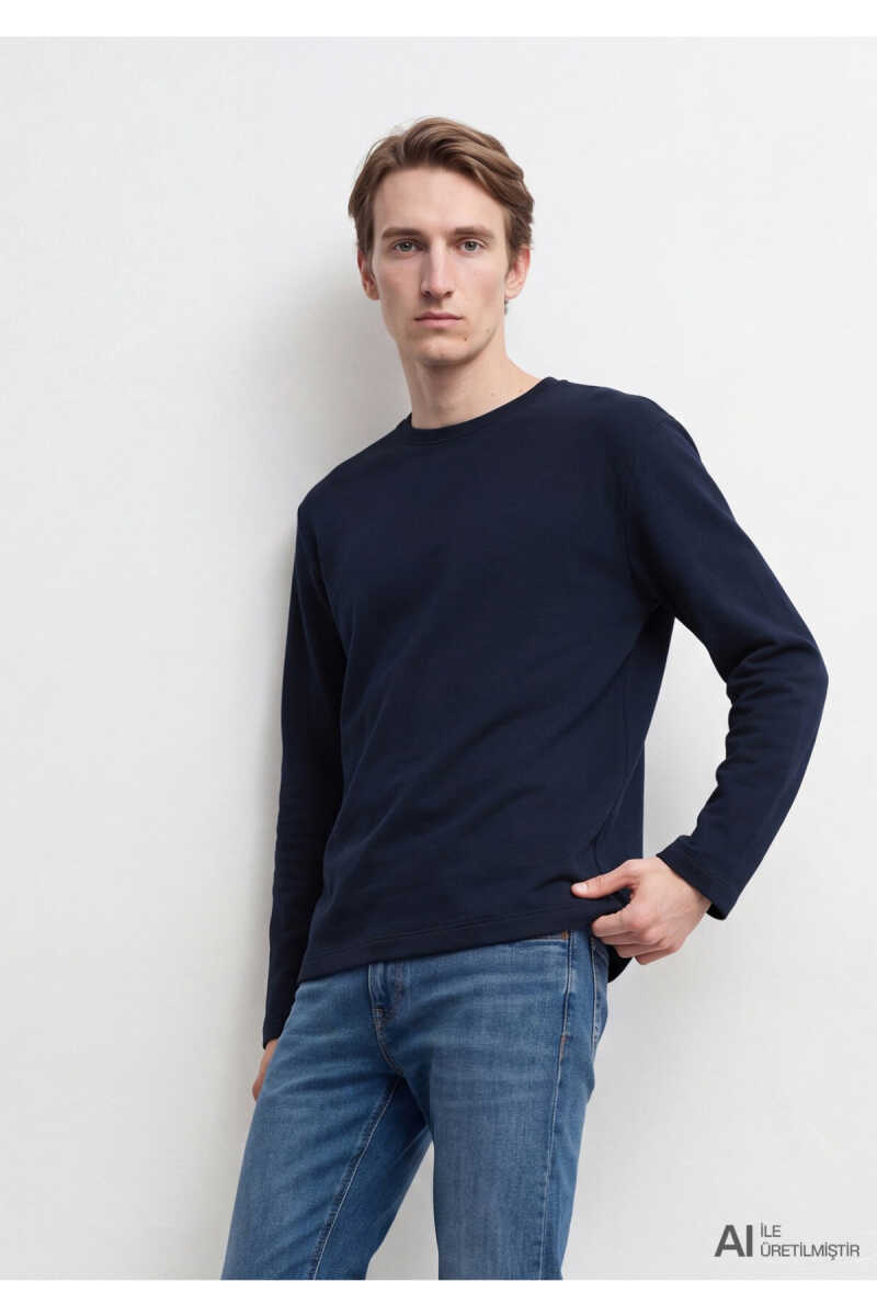 Mavi Lacivert Regular Fit Erkek Sweatshirt 0S20172-70490 - 1