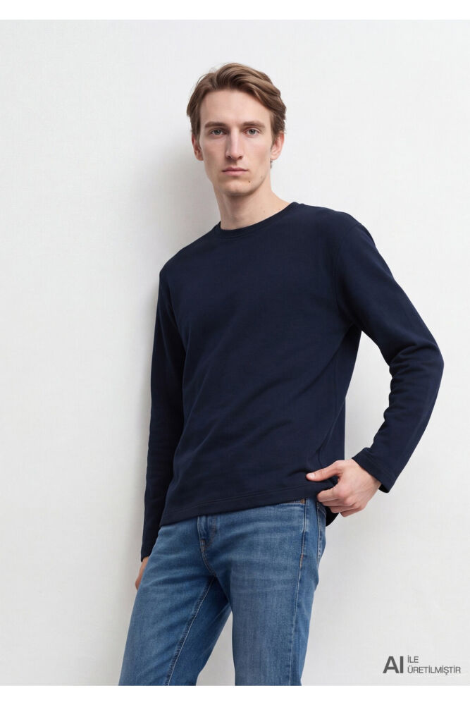 Mavi Lacivert Regular Fit Erkek Sweatshirt 0S20172-70490
