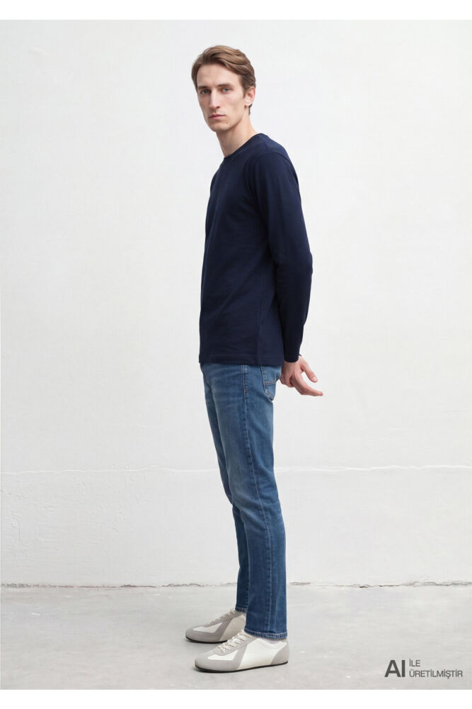 Mavi Lacivert Regular Fit Erkek Sweatshirt 0S20172-70490 (1)