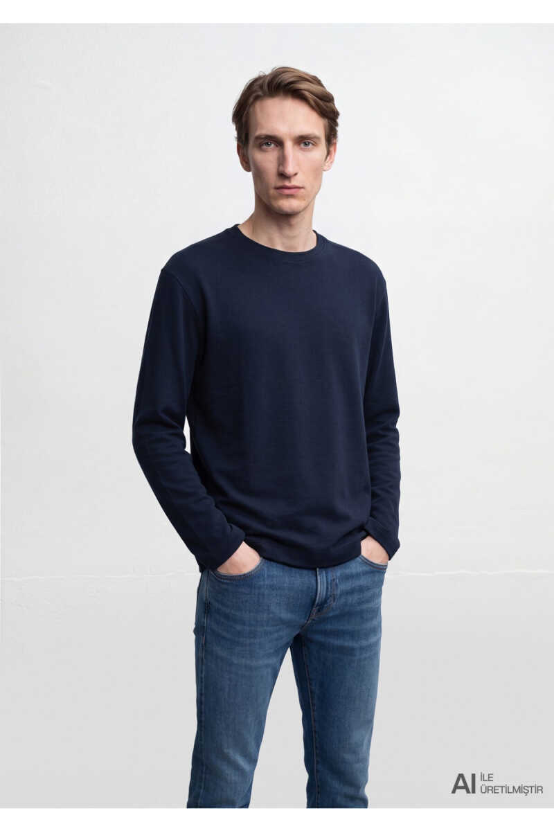 Mavi Lacivert Regular Fit Erkek Sweatshirt 0S20172-70490 - 3