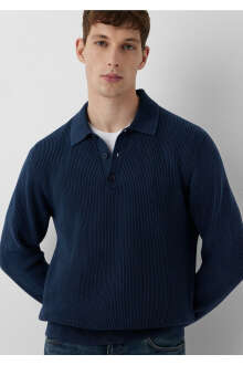Mavi Lacivert Triko Regular Fit Erkek Polo Kazak 0720052-70490