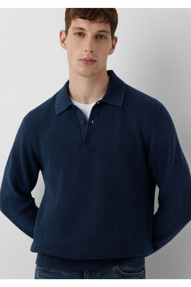 Mavi Lacivert Triko Regular Fit Erkek Polo Kazak 0720052-70490