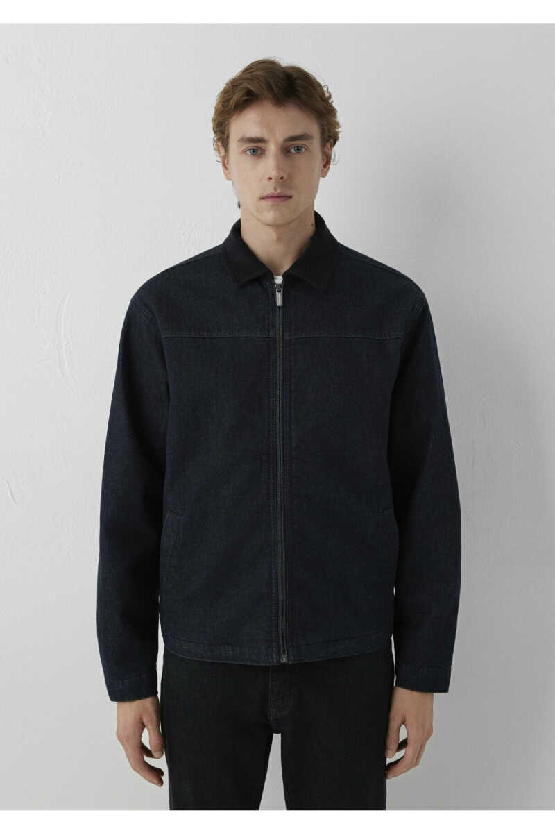 Mavi Larry Lacivert Erkek Jean Ceket 0110719-A3960 - 4