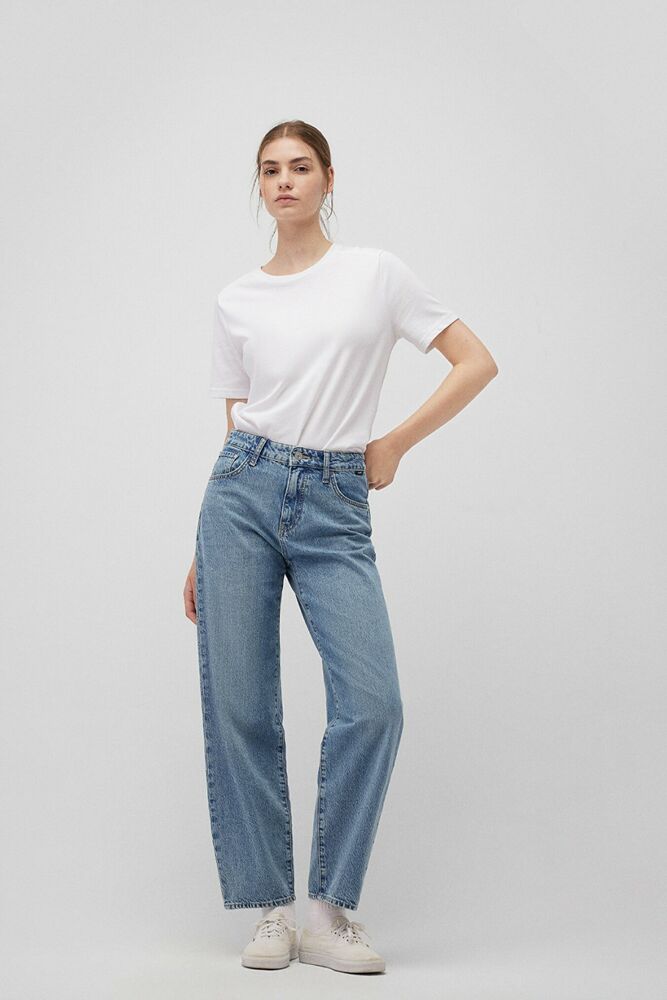 Mavi Leıla Mid Blue Denim Kadın Jean Pantolon 1010600-87776 (1)