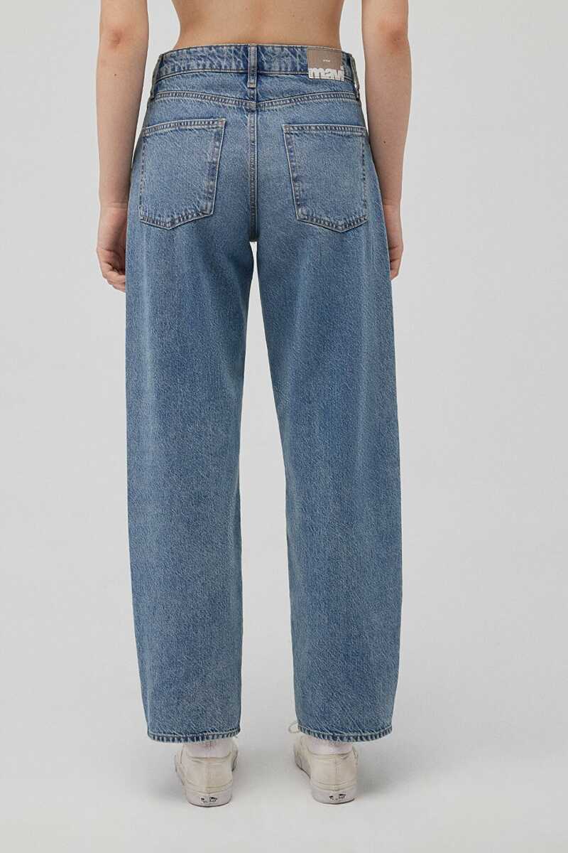 Mavi Leıla Mid Blue Denim Kadın Jean Pantolon 1010600-87776 - 4