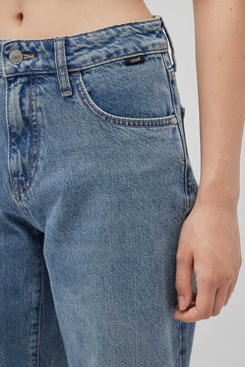 Mavi Leıla Mid Blue Denim Kadın Jean Pantolon 1010600-87776 - 5