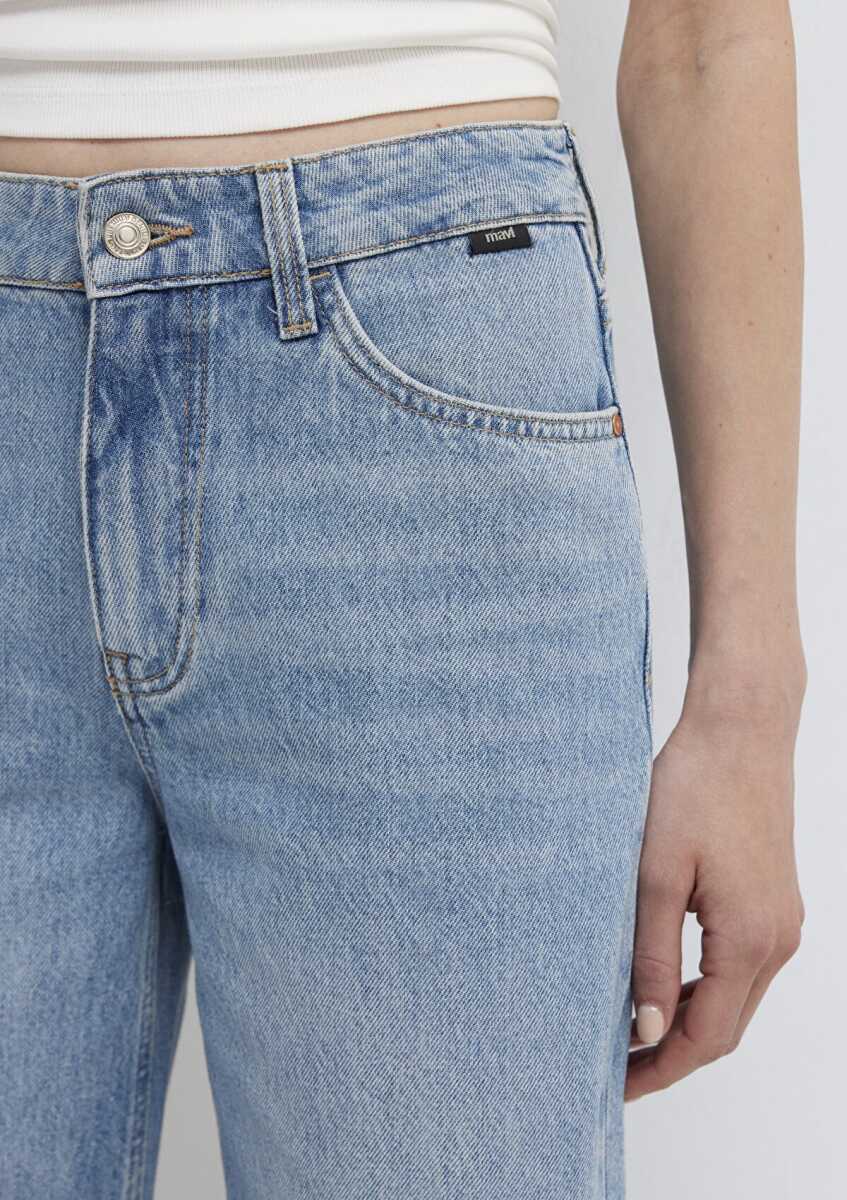 Mavi Light Blue Denim Wide Leg Kadın Jean Pantolon 1010152-A3038 - 7