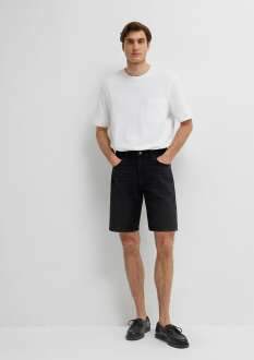 Mavi Lisbon Loose Fit Street Antrasit Erkek Jean Şort 0421039-A3314 